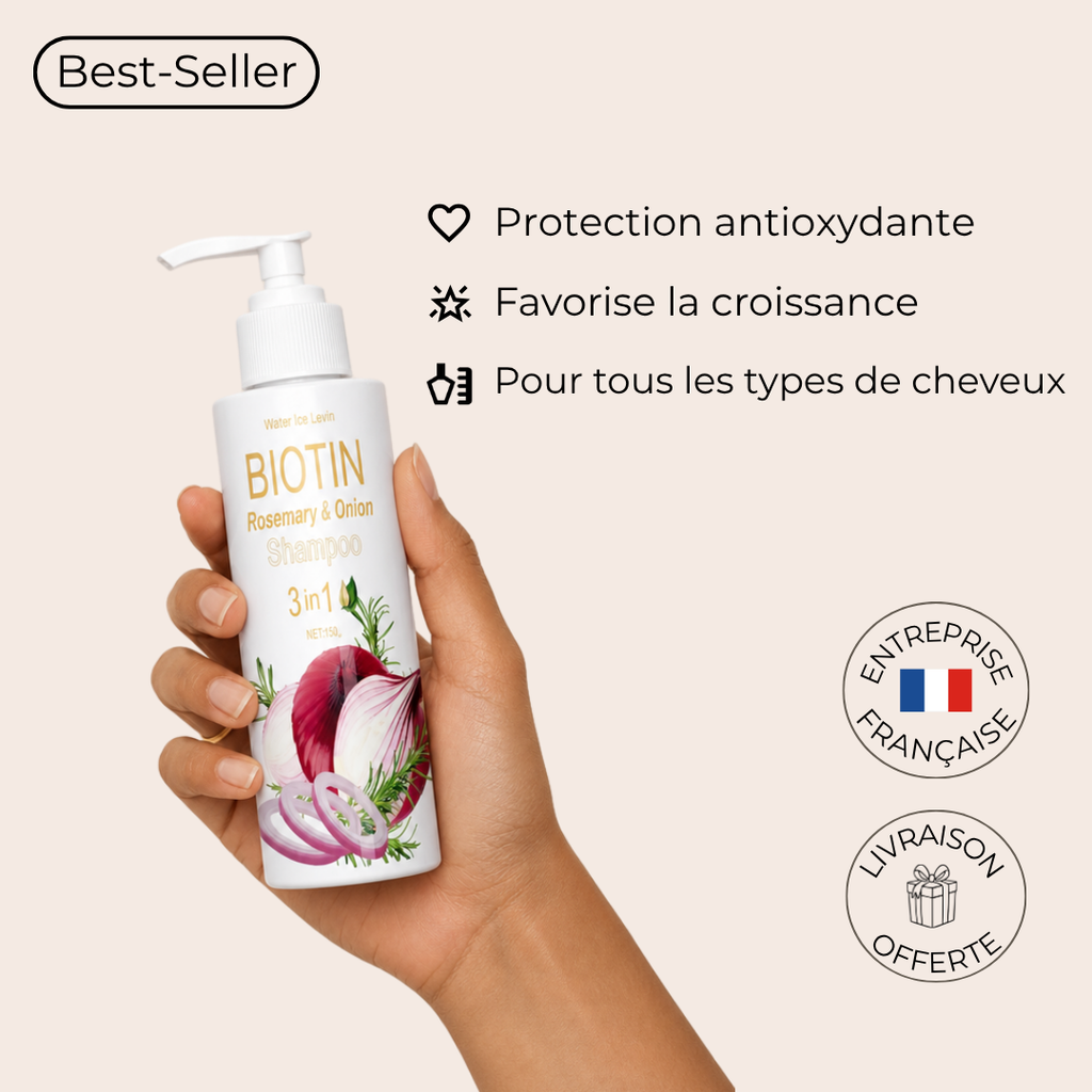 Shampoing à base d'oignon rouge